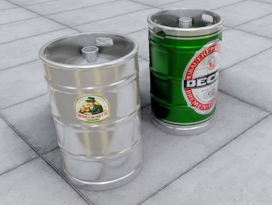 Fusti di birra in scala HO (6x)